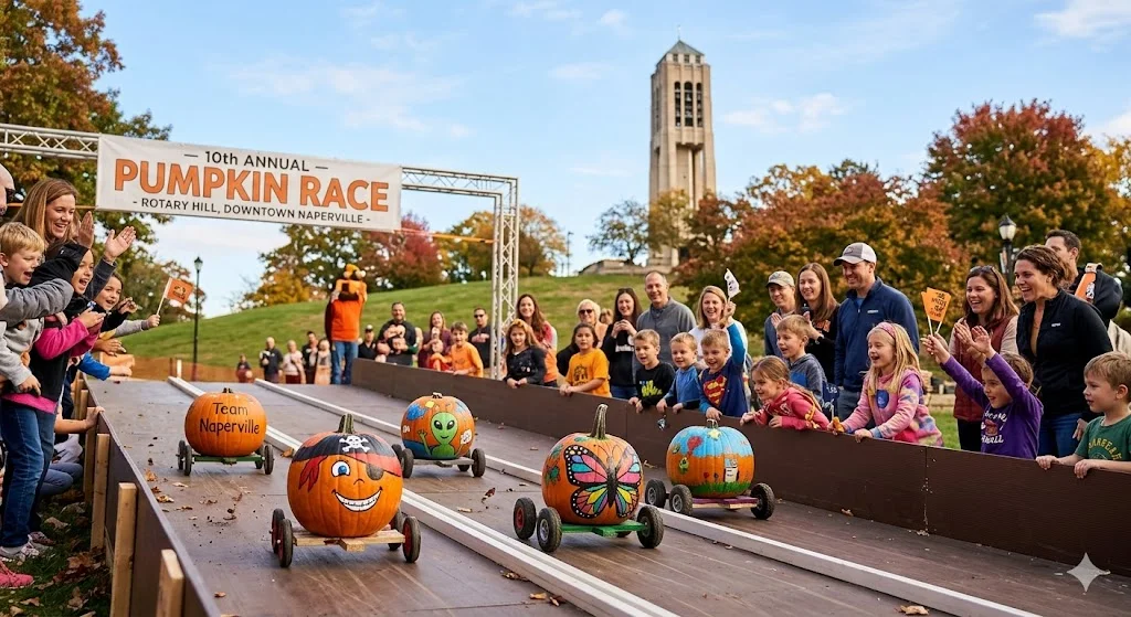 Featured image for “The 10th Annual Naperville Pumpkin Race: A Decade of Rolling Fun”