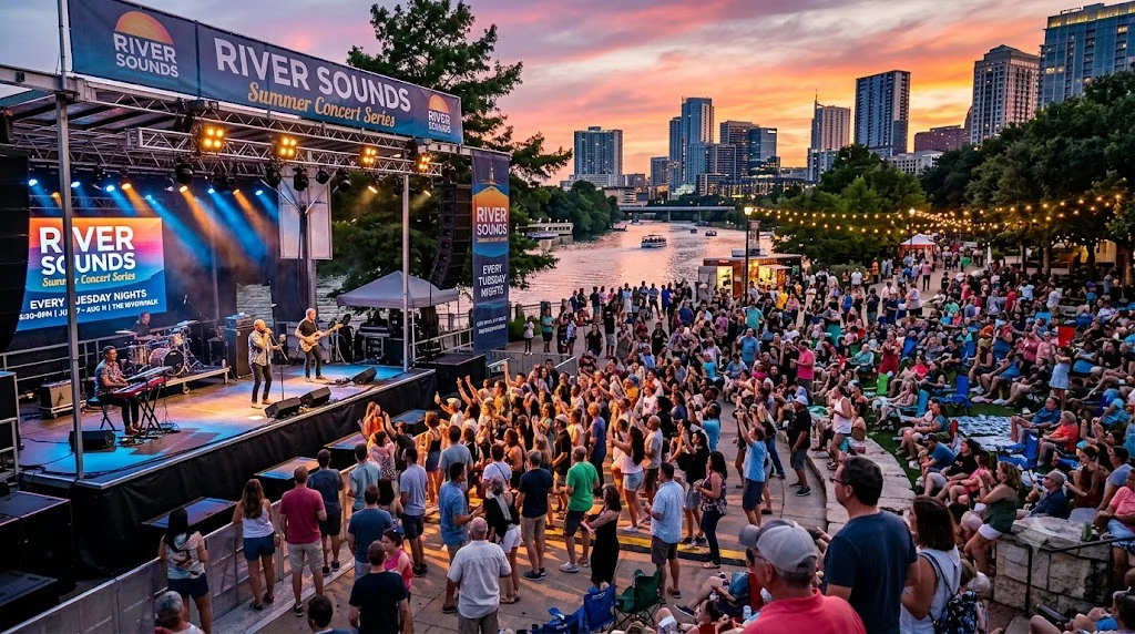 Featured image for “7 Epic Reasons to Join the River Sounds Summer Concert Series This Week!”