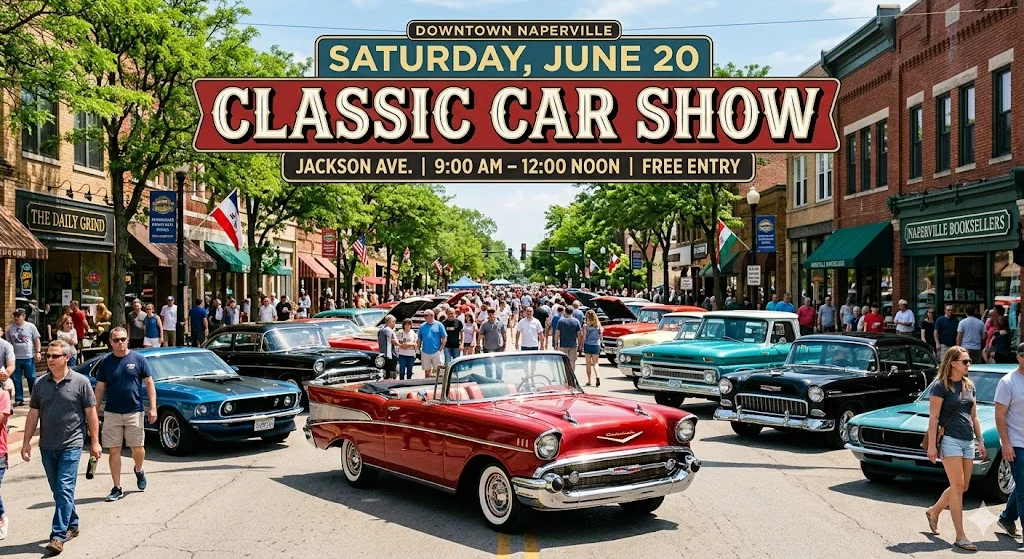 Naperville 2 Featured image for “7 Stunning Reasons to Visit the Classic Car Show This Saturday”