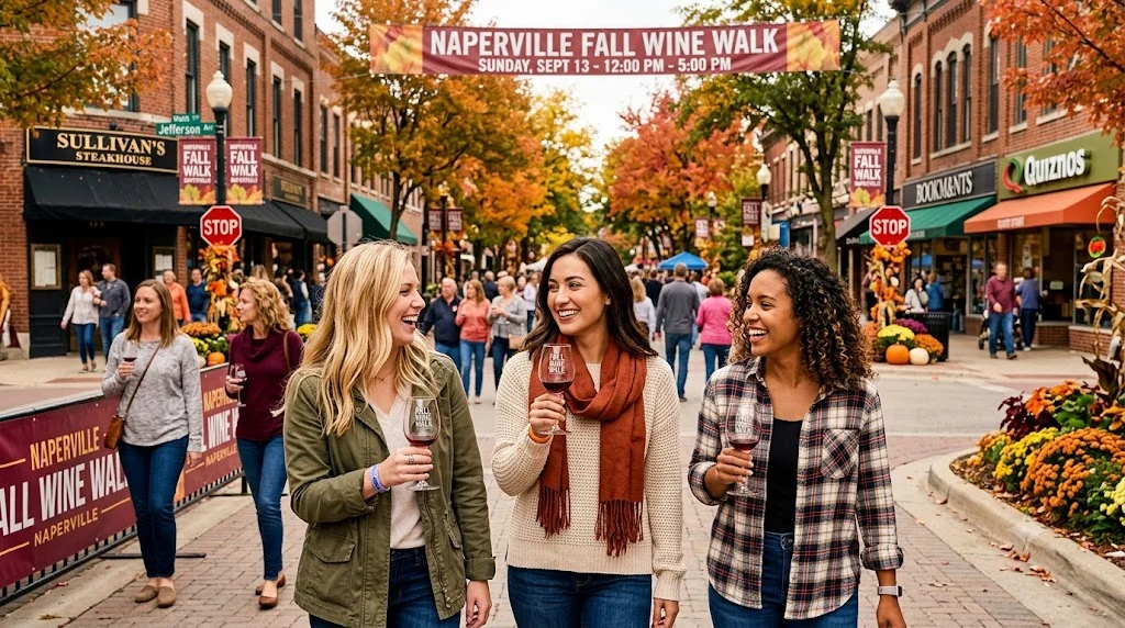Featured image for “Fall Wine Walk in Downtown Naperville: The Ultimate Autumn Tasting Guide”