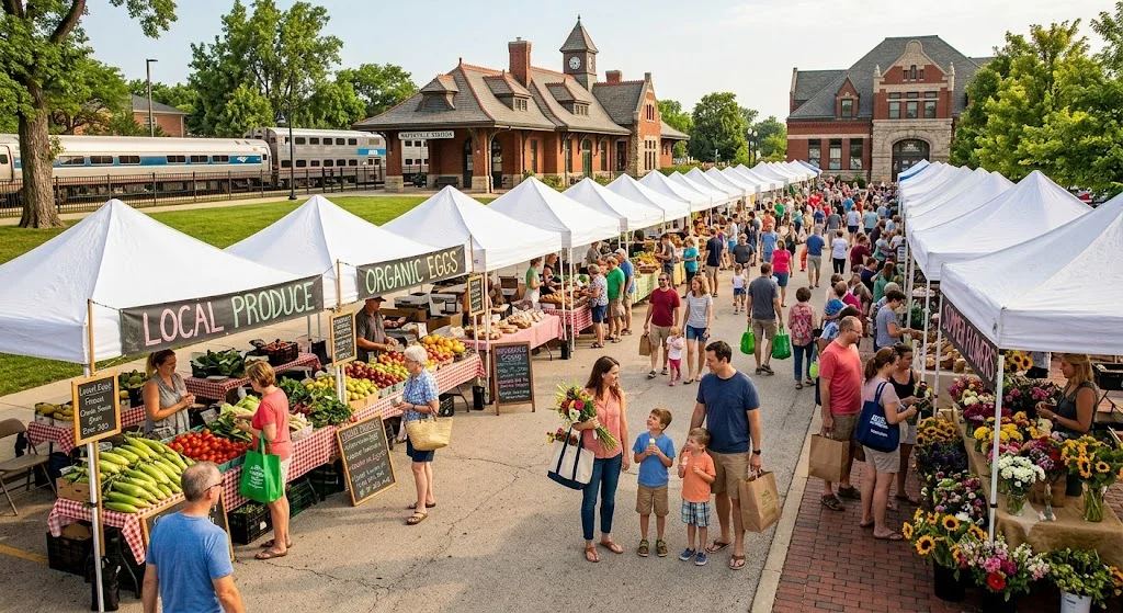 Naperville 18 Featured image for “5th Avenue Naperville Farmer’s Market”