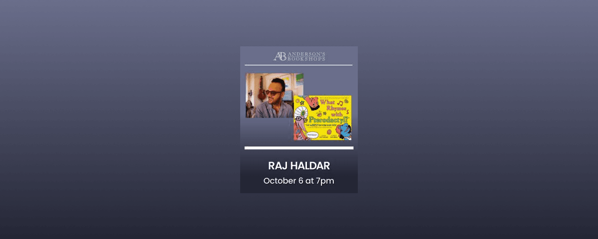 Naperville 4 Featured image for “Raj Haldar Author Event: What Rhymes with Pterodactyl?”