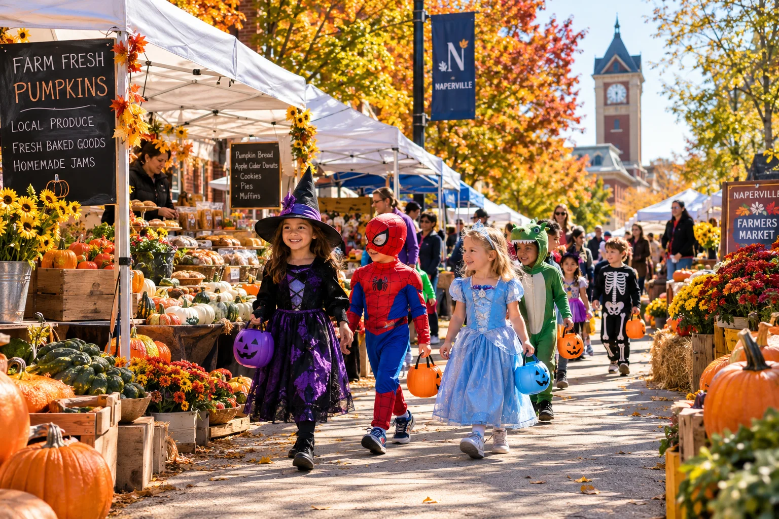 5th Avenue Naperville Farmer’s Market Halloween Parade