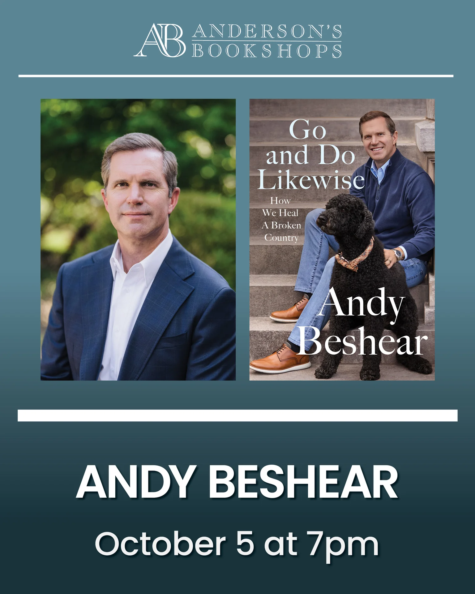 Featured image for “Andy Beshear: Go and Do Likewise at Anderson’s Bookshop”