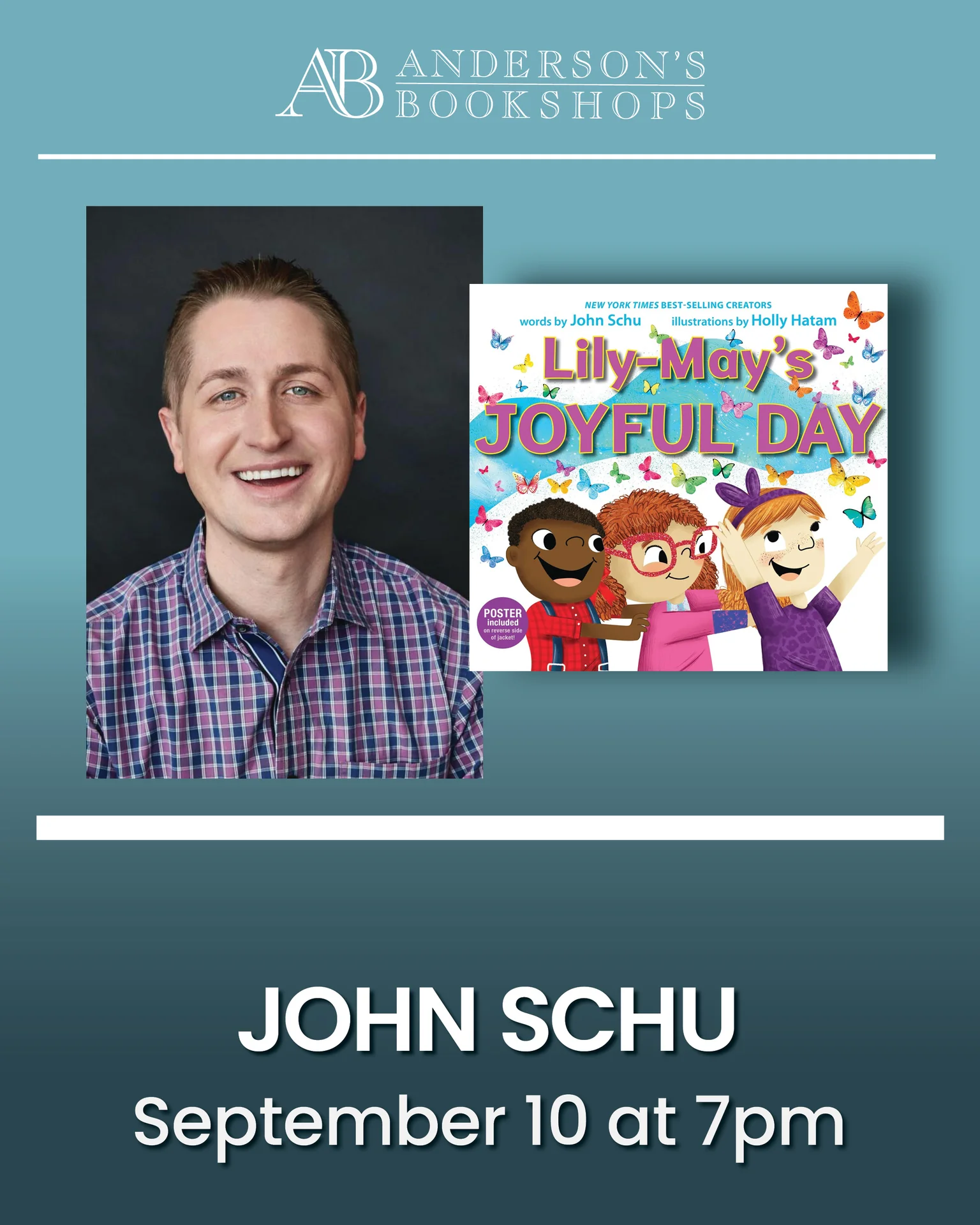 Naperville 14 Featured image for “Author Event with John Schu: Lily-May’s Joyful Day”