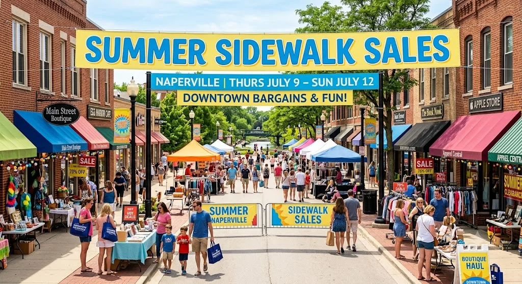 Featured image for “The Ultimate Guide to the Naperville Summer Sidewalk Sales”