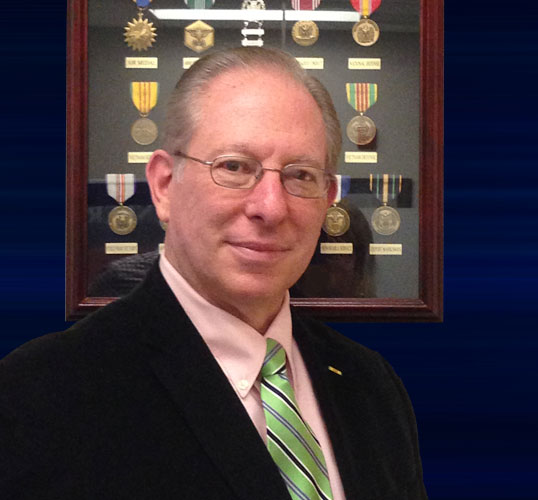 Portrait graphic of Barry Greenberg, Attorney at Law, featured in a local business profile for Naperville, Illinois legal services and community resources