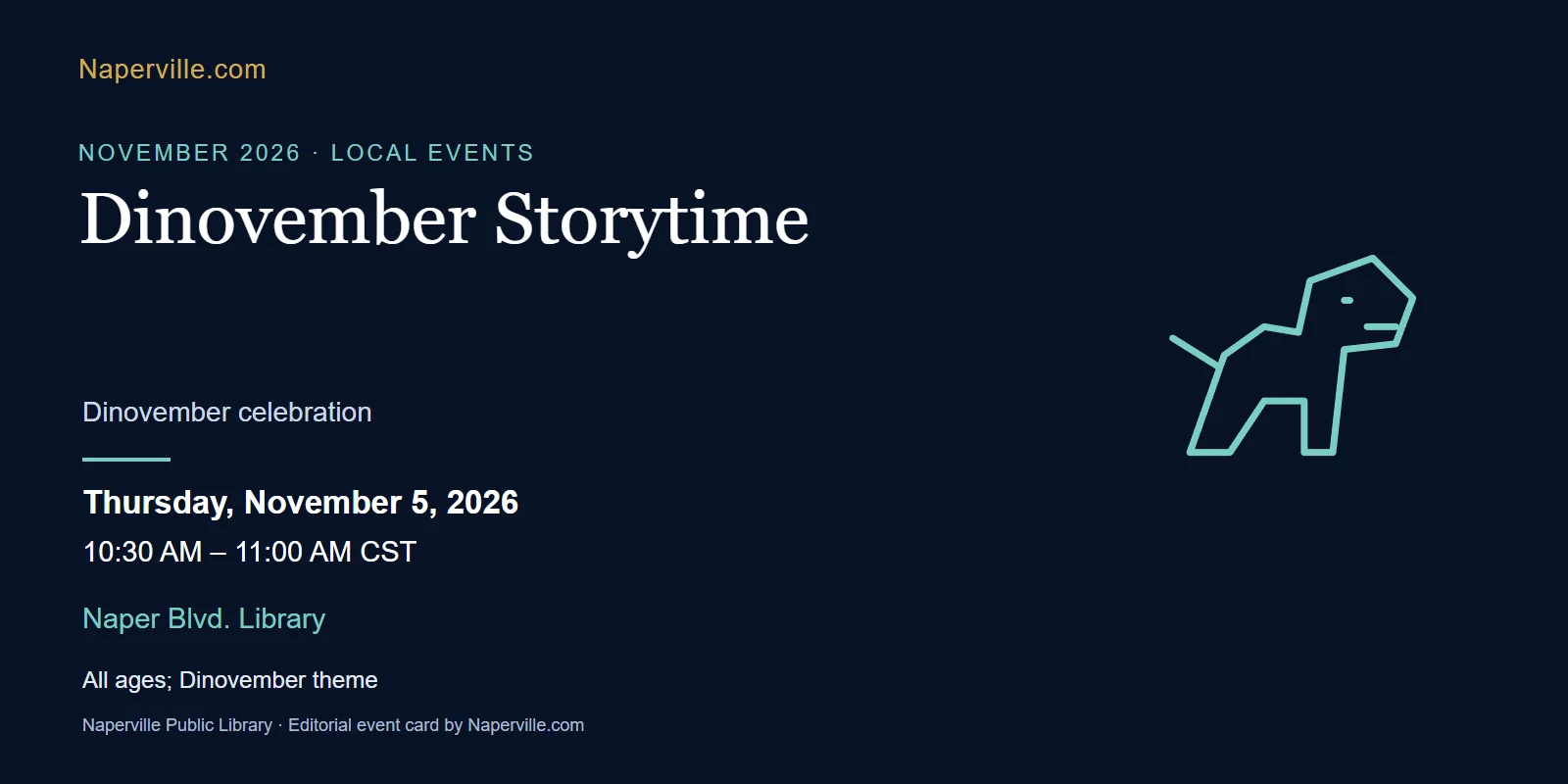 Celebration Storytime at Naper Blvd. Library, event in Naperville, IL