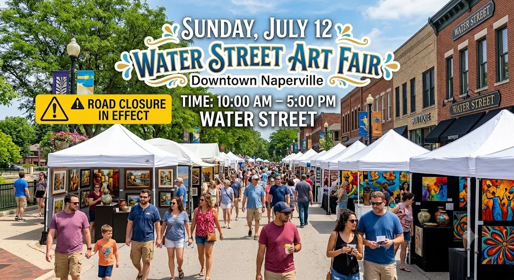 Featured image for “Water Street Art Fair Naperville 2026: The Ultimate Visitor’s Guide”