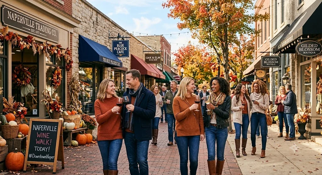 Naperville 24 Featured image for “Downtown Naperville Fall Wine Walk”