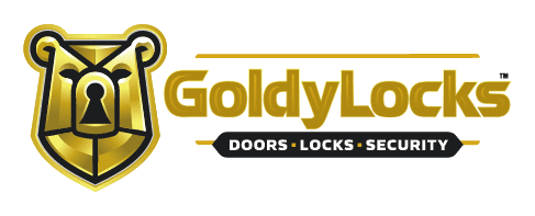 Goldy Locks logo for door, lock, locksmith, and security services in the Naperville area.