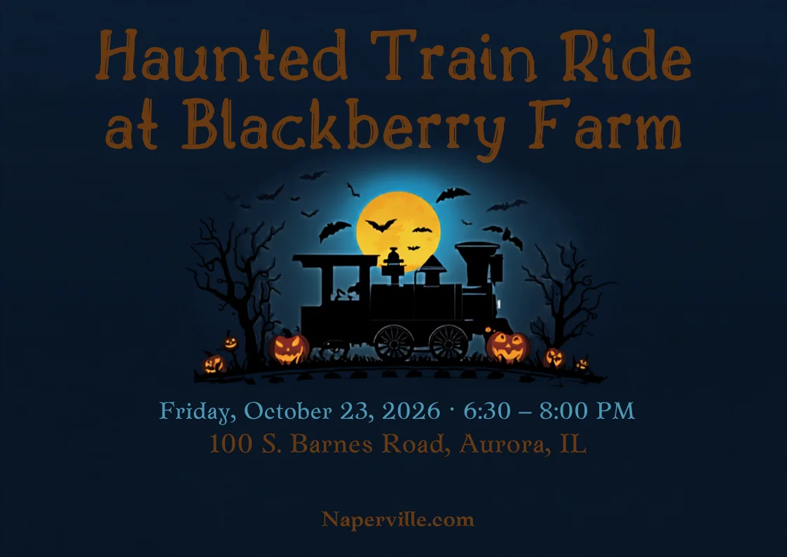Haunted Train Ride at Blackberry Farm, event in Naperville, IL