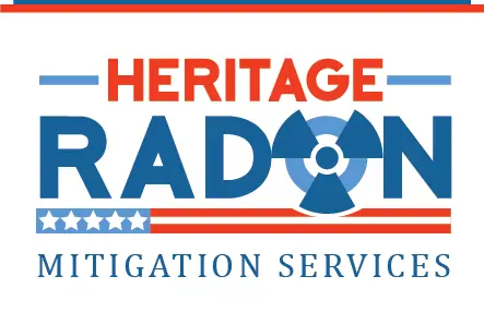 Heritage Radon Mitigation Services logo representing radon testing and mitigation services in the Naperville area.