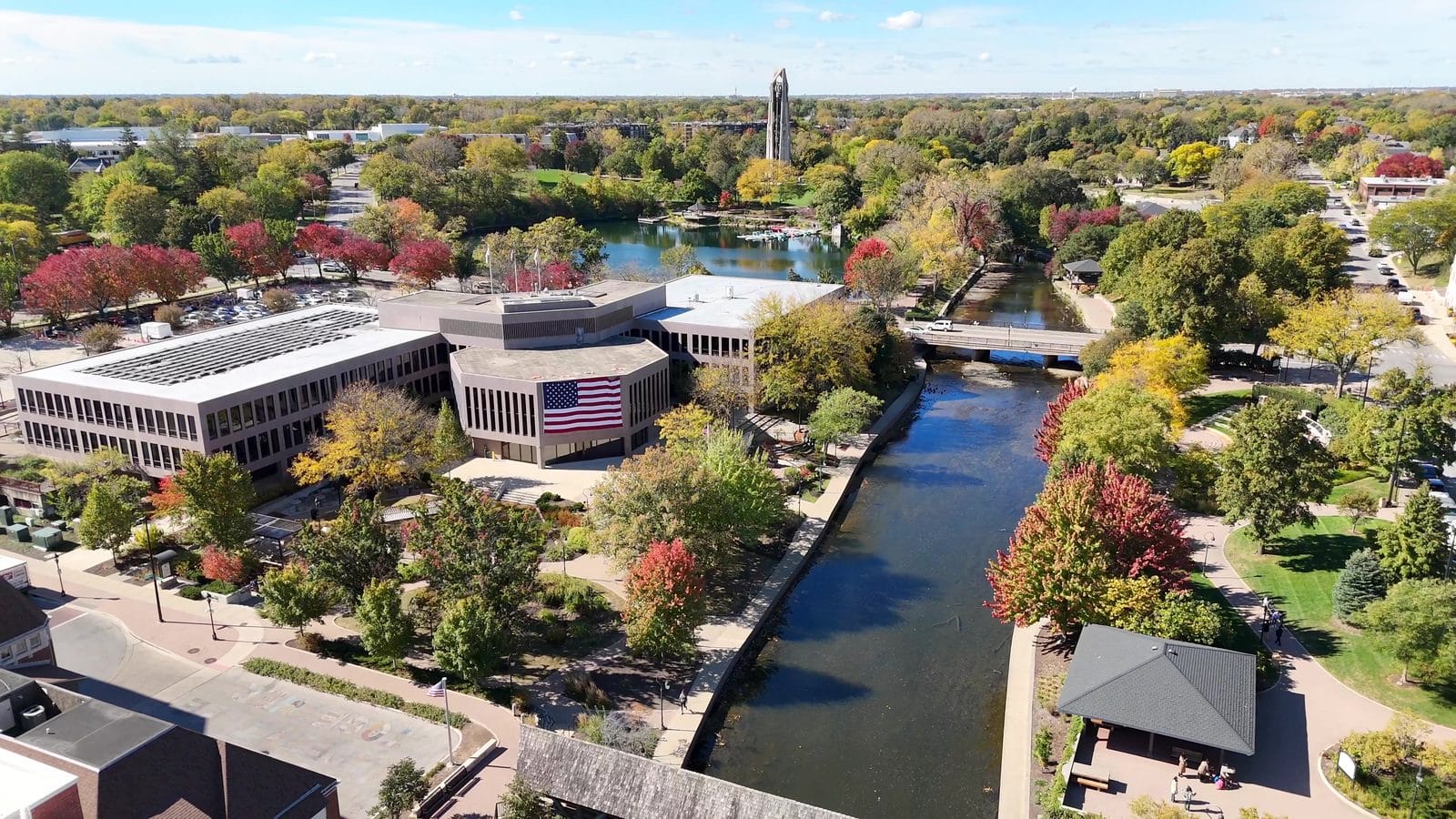 First Time Home Buyer Programs in Naperville: IHDA, Limits and Steps 1 IHDA purchase price limits guide: fall aerial of downtown Naperville and the Riverwalk