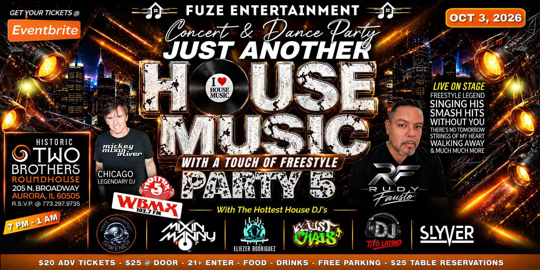 Just Another House Music Party at Two Brothers Roundhouse, event in Naperville, IL