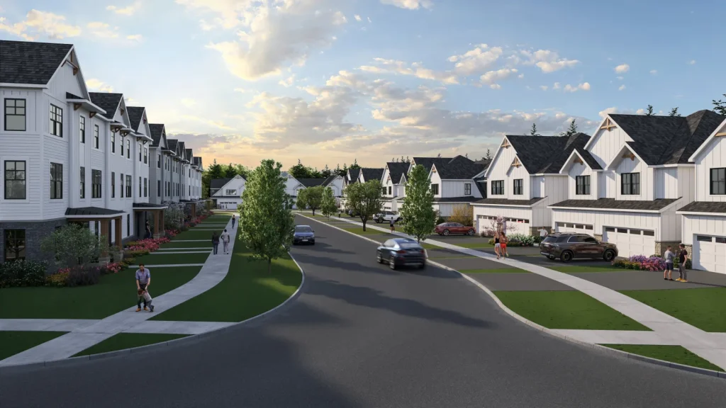 Naperville Illinois neighborhood aerial view residential streets and homes overview 2026