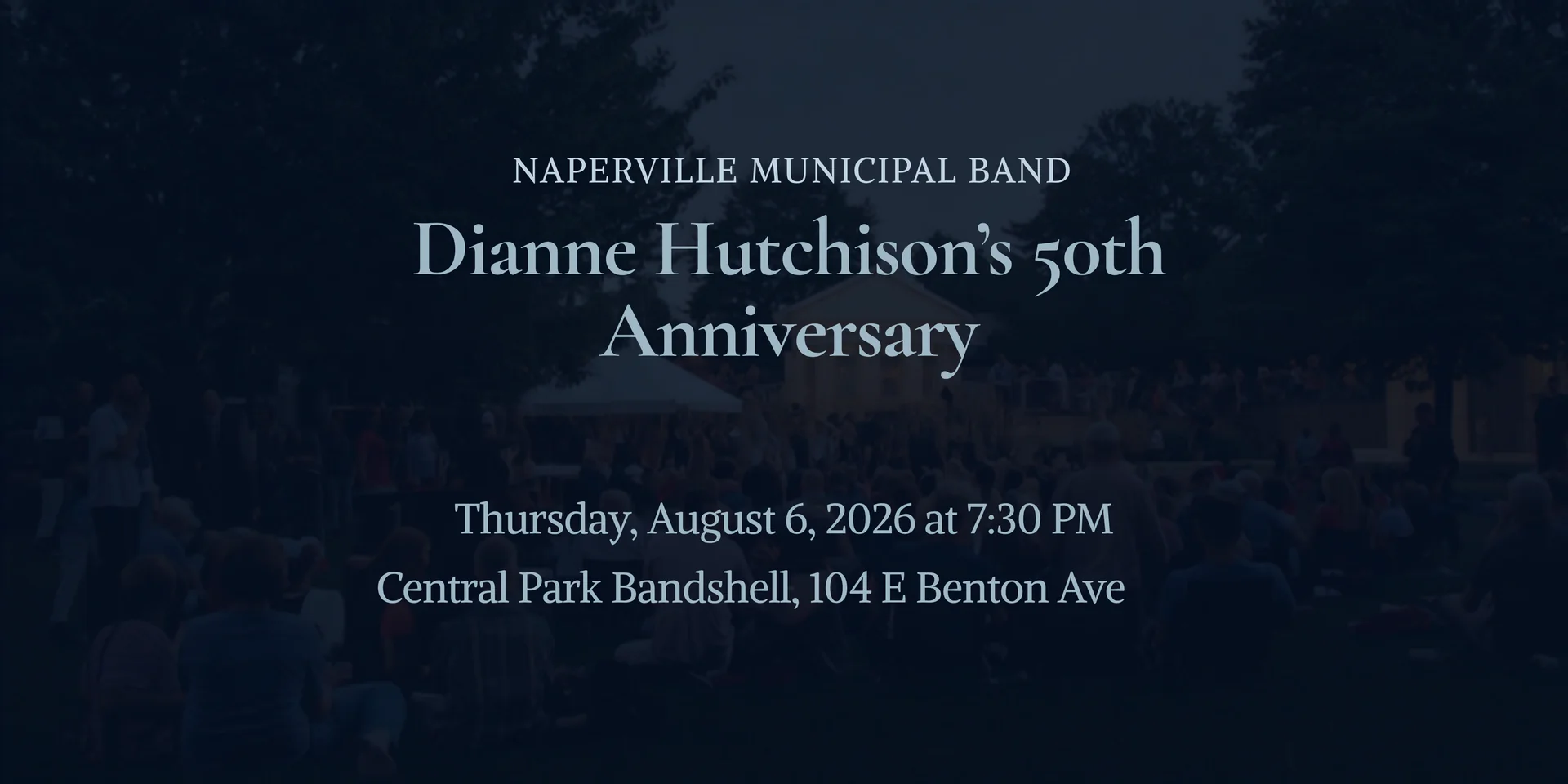 Featured image for “Naperville Municipal Band: Dianne Hutchison’s 50th Anniversary”