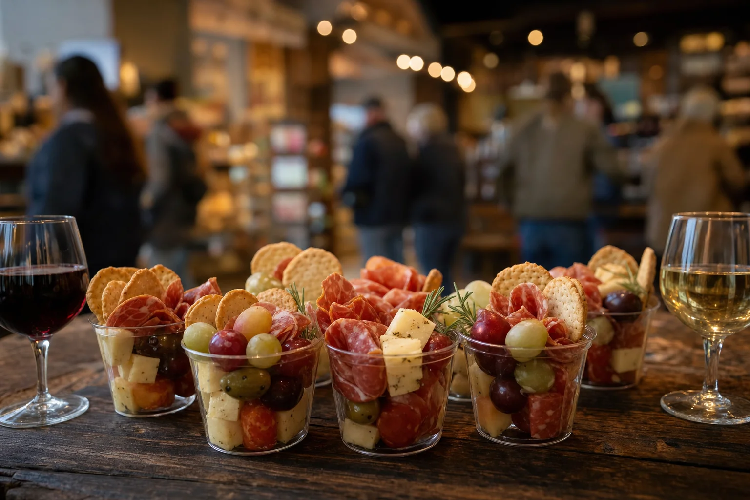 Naperville Wine Walk 2026: Dates, Tickets, and Insider Guide 2 Charcuterie cup and small bites served during the Naperville Wine Walk 2026 downtown