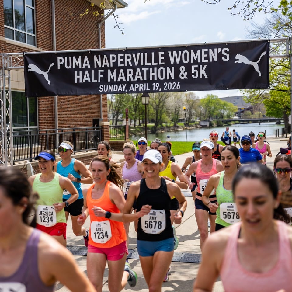 The 2026 PUMA Naperville Women’s Half Marathon & 5K