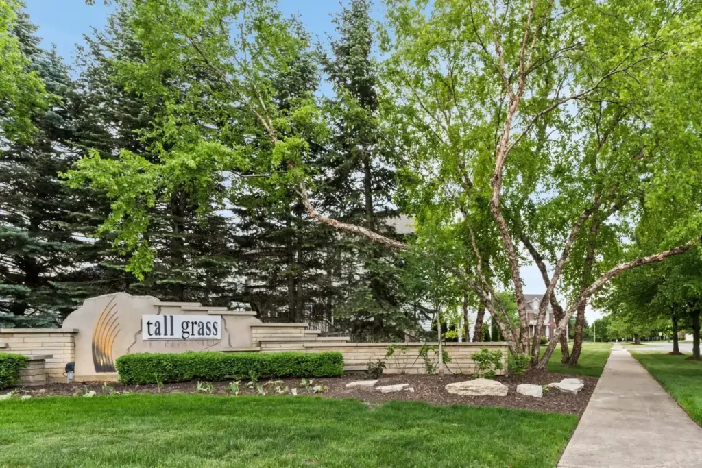 Tall Grass neighborhood Naperville IL family homes and walking paths 2026