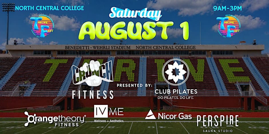 Naperville 33 Featured image for “THRIVEFest: Health, Wellness & Fitness Festival”